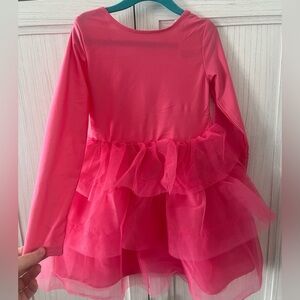 H&M long sleeve nylon and tulle dress